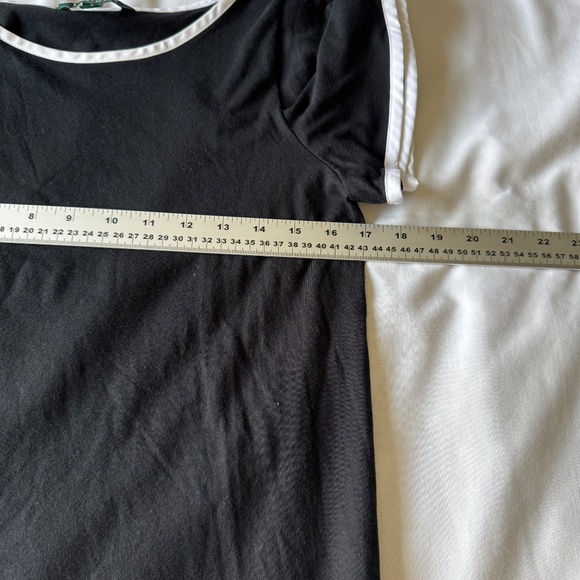 Lauren Ralph Lauren Women's Short‎ Bell Sleeve Popover Tee Black Size S Preppy - Picture 9 of 12